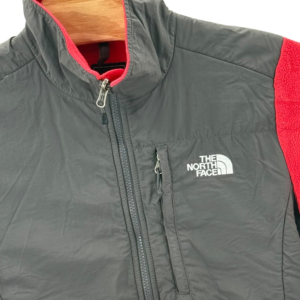 The North Face Denali Fleece Polartec Full Zip Athleisure Jacket Red‎ Black M
